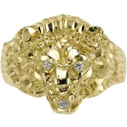 Diamond, Gold Lion Ring