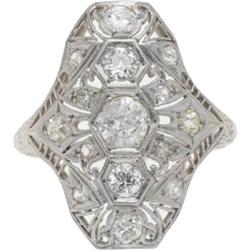 Art Deco Diamond, Platinum Ring