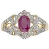 Image 1 : Ruby, Diamond, Gold Ring