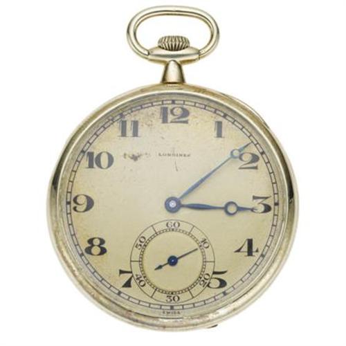Longines Gold Openface Pocket Watch, circa 1919