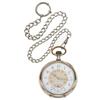 Image 1 : Zenith Silver Openface Pocket Watch with Chain