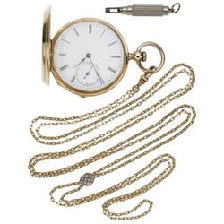 Swiss Gold HC Key Wind/Set Pocket Watch