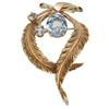 Image 1 : Blue Stone, Gold Brooch