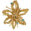 Image 1 : Turquoise, Gold Brooch