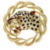 Image 1 : Enamel, Gold Leopard Brooch