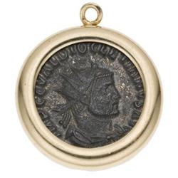 Ancient Coin, Gold Pendant