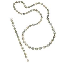 South Sea Cultured Pearl, Gold Jewelry Suite