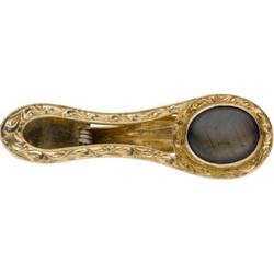Gentleman's Black Star Sapphire, Gold Tie Bar