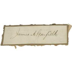 President James Garfield Signature