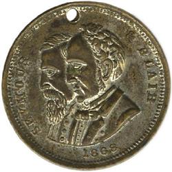 1868 Dem. Presidential Campaign Jugate Token