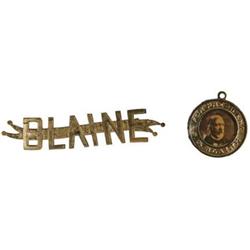 Two James G. Blaine Campaign Items