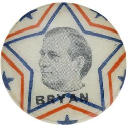 William Jennings Bryan 1896 Star Campaign Button