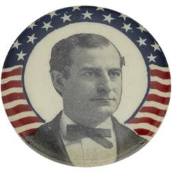 William Jennings Bryan Multi-Color Button