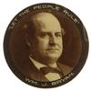 Image 1 : Scarce William Jennings Bryan 1908 Sepia Button