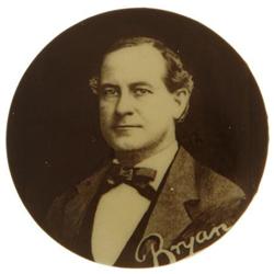 William Jennings Bryan Sepia Campaign Button