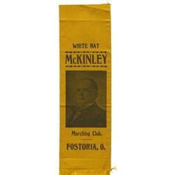 William McKinley Fostoria, Ohio Ribbon