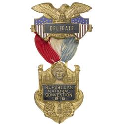 1916 Republican Convention Delegate Badge