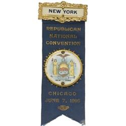 1916 Repub. National Convention Delegate Badge