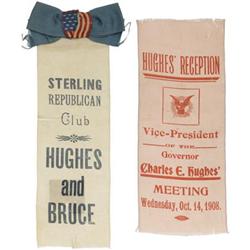 Two 1908 Republican New York Governor Ribbons