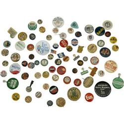Very Lg. Lot of Political & Advertising Buttons