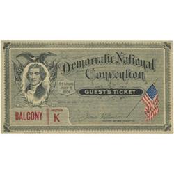 1904 Democratic National Convention Ticket