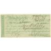 Image 1 : Civil War Era Wells Fargo Check Nevada Territory