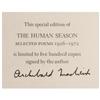 Image 2 : Archibald MacLeish Ltd Signed: The Human Season