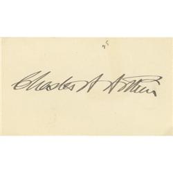 Chester A. Arthur Signature