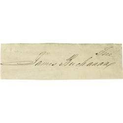 President James Buchanan Franking Signature