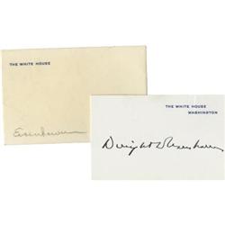 Dwight D. Eisenhower Signed White House Card