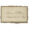 Image 1 : President Millard Fillmore Signed Card