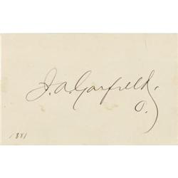 James A. Garfield Signature