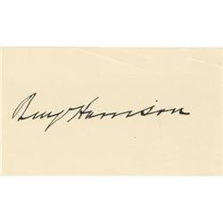 Benjamin Harrison Signature