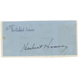 Herbert Hoover Signature