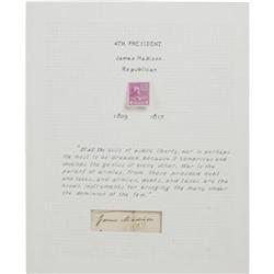 James Madison Franking Signature