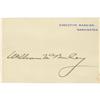 Image 1 : William McKinley Signed White House Card