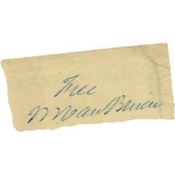 Martin Van Buren Franking Signature