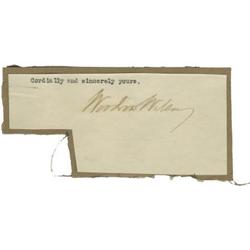 President Woodrow Wilson Signature