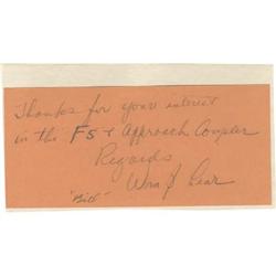 Air Pioneer William Lear Signature