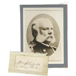 Major General John M. Schofield Signature