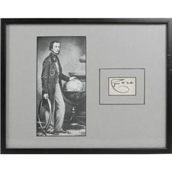 Cyrus Field First Trans-Atlantic Cable Signature