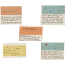 Lot of Five Signatures of Scientific Interest