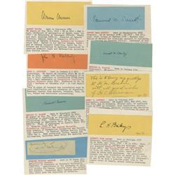 Lot of Eight Signatures of Scientific Interest