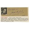 Image 1 : Jascha Heifetz Signature on Card