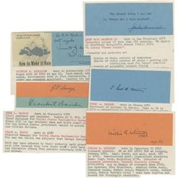 Group Lot of Noted Scientist Signatures