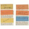 Image 1 : Lot of Six Signatures of Muscians and Conductors