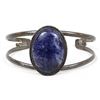 Image 1 : 1940s Navajo Sterling Lapis Cuff Bracelet