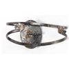 Image 5 : 1940s Navajo Sterling Lapis Cuff Bracelet