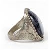 Image 4 : Navajo Sterling Silver Botswana Agate Ring, 11.25