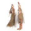 Image 1 : 2 Native American Cherokee Buffalo Grass Dolls